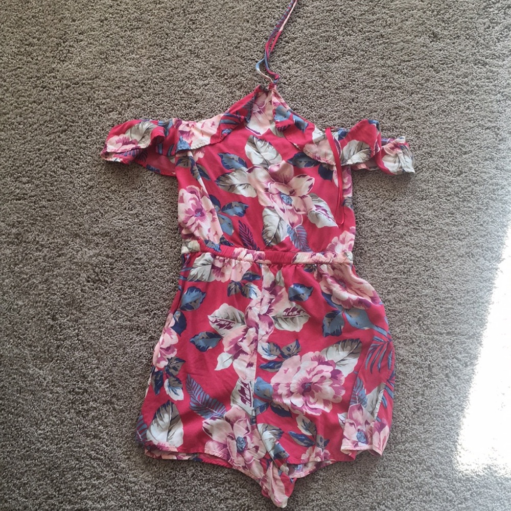 Floral Hollister Romper